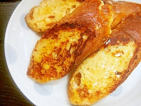 フランスパンで簡単!フレンチトースト!♪